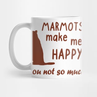 Marmots Whistle Sleeping Design Dreaming Fan Mug